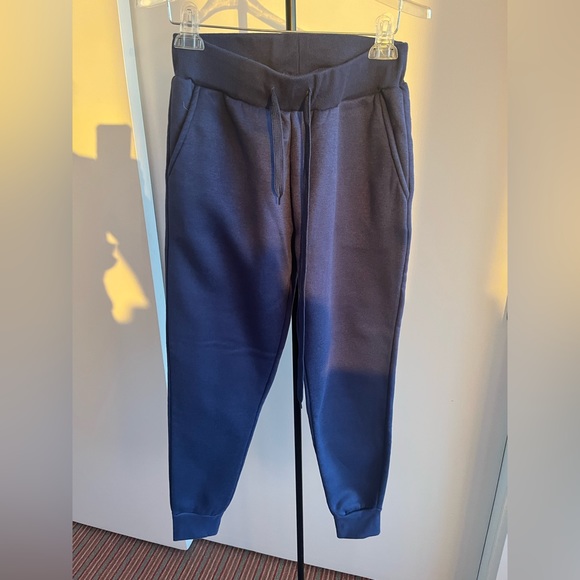New Linda Michael slim cuff sweatpants joggers cobalt royal 👸 blue color Small - Picture 5 of 7